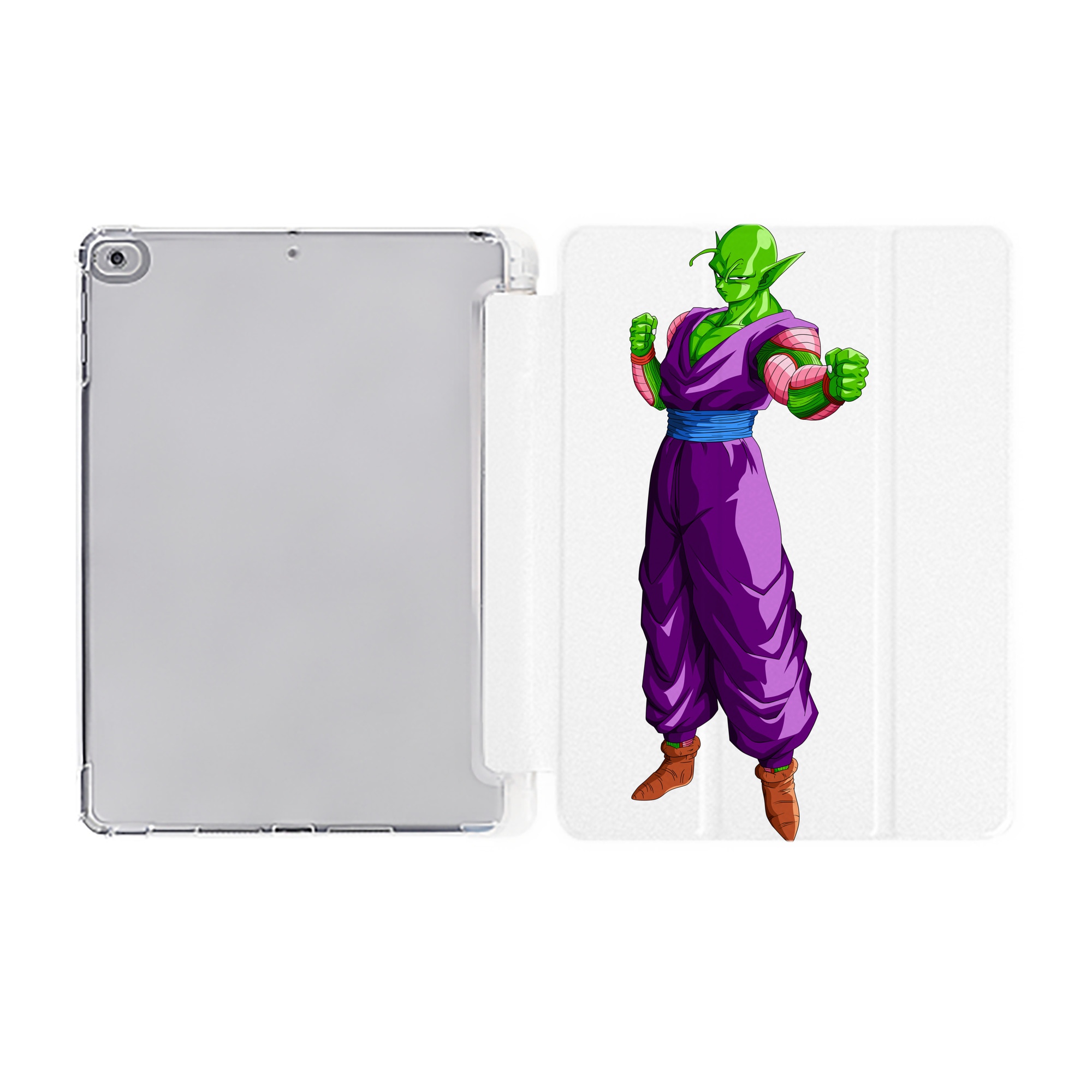 （画像用） ドラゴンボール ピッコロ DRAGON BALL Piccolo IPad ケース ペン収納付き 三つ折りスタンド PUレザー×シリコン 対応機種9.5/10.5/10.9インチ